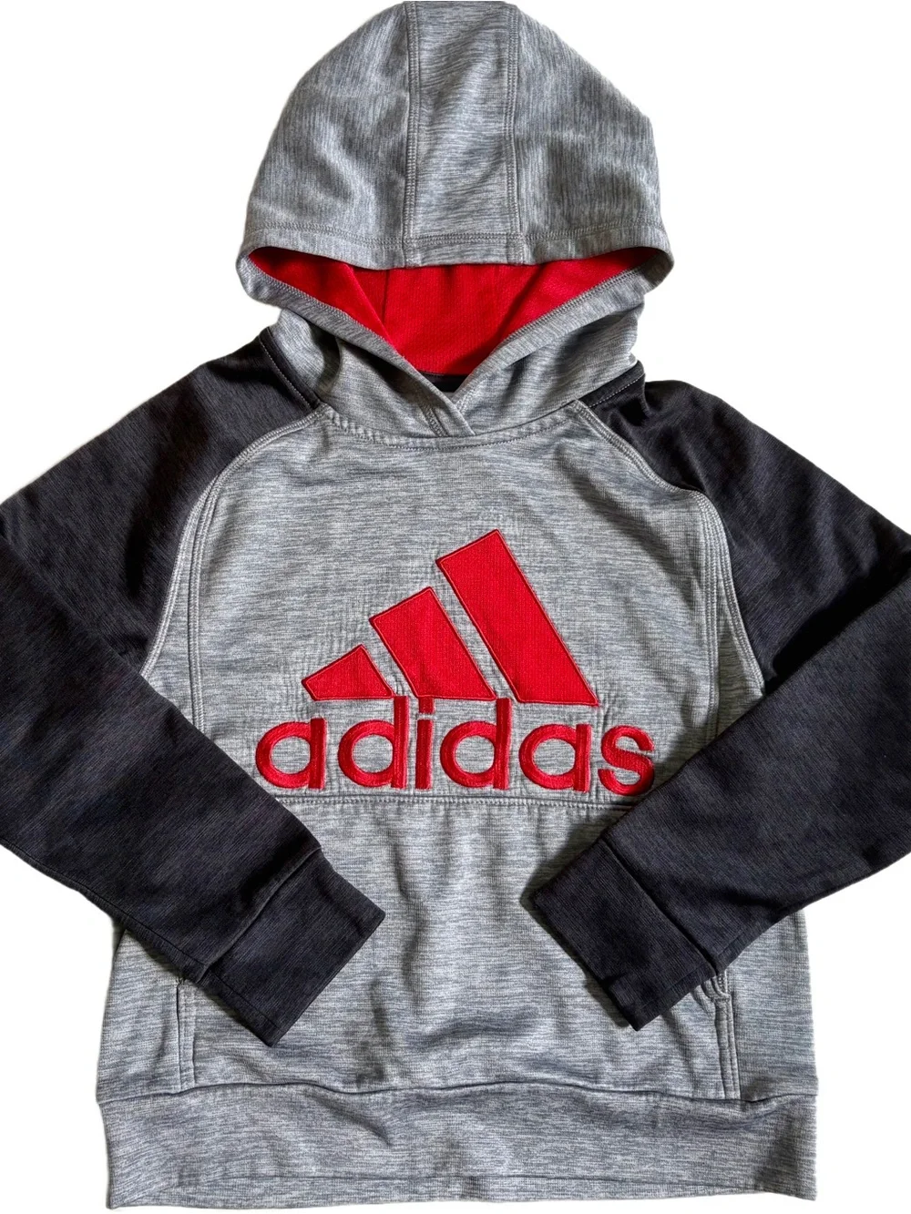 ADIDAS BOYS SIZE 7/8 S TOPS, HOODIES AND JOGGERS CLOTHING BUNDLE IN EUC!